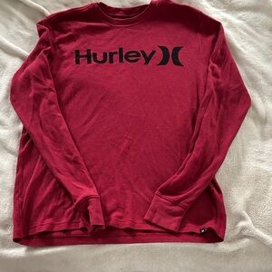 Hurley Men's Crimson Long Sleeve Tee
Large, never worn
